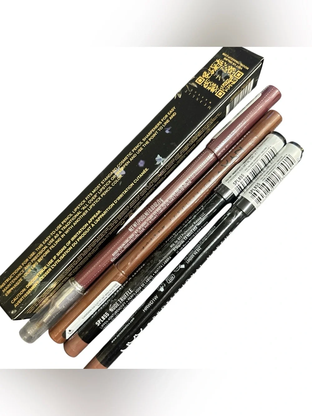 NYX Lip & Eye Pencil & moonlit, revlon bundle (16)